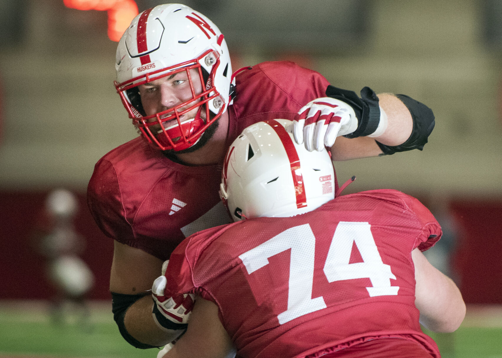NU football practice, 8.8